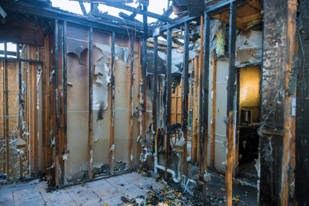 Professional Fire Damage Assessment technician working in South Fallsburg, NY
